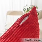 Home Brilliant Red Velvet Cushion Covers 50x50 cm Pack of 2 view 4