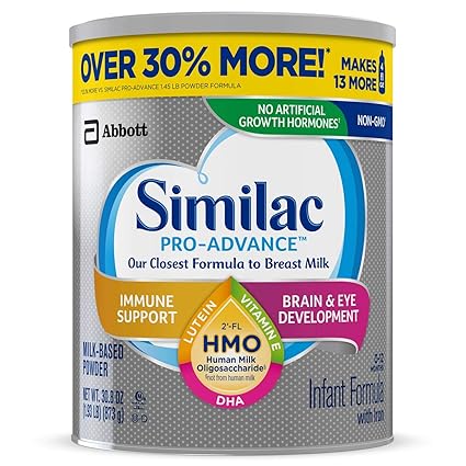 Similac Pro Advance Non Gmo With 2 Fl Hmo Infant Formula With Iron