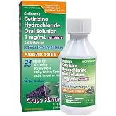 Ohm Children's Allergy Medicine, Cetirizine Kids Syrup, 4 fl oz | Sugar Free Grape Flavor, Oral Solution, Indoor & Outdoor Al
