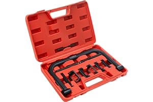 Punmew Valve Spring Compressor 10pcs Valve Spring Removal Tool for Motorcycle, ATV, Car, Small Engine Vehicle Equipment