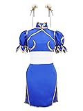 DAZCOS Women's US Size Game Fighter Cosplay Costume