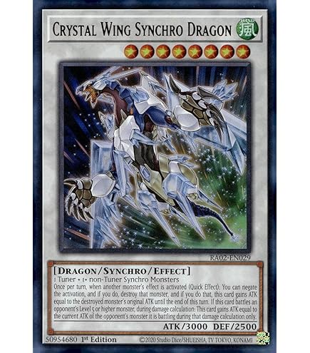 Amazon.com: Crystal Clear Wing Synchro Dragon (Ultimate Rare) - RA04-EN059  - Ultimate Rare