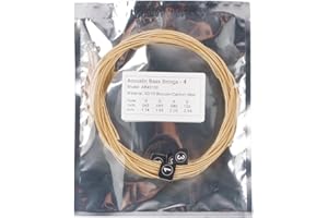Healeved Flat Wound Bass Strings Sturdy Acoustic Bass Strings for Adults and Stage Performance