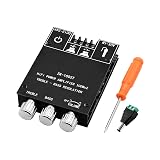 ZK-1002T 100W+100W Bluetooth Amplifier Board with Treble and Bass Control, 2.0 Channel Stereo Audio Mini Power Amplifier Board, TPA3116D2 Chip DC 9-24V, BT and AUX Inputs for DIY Wireless Speakers