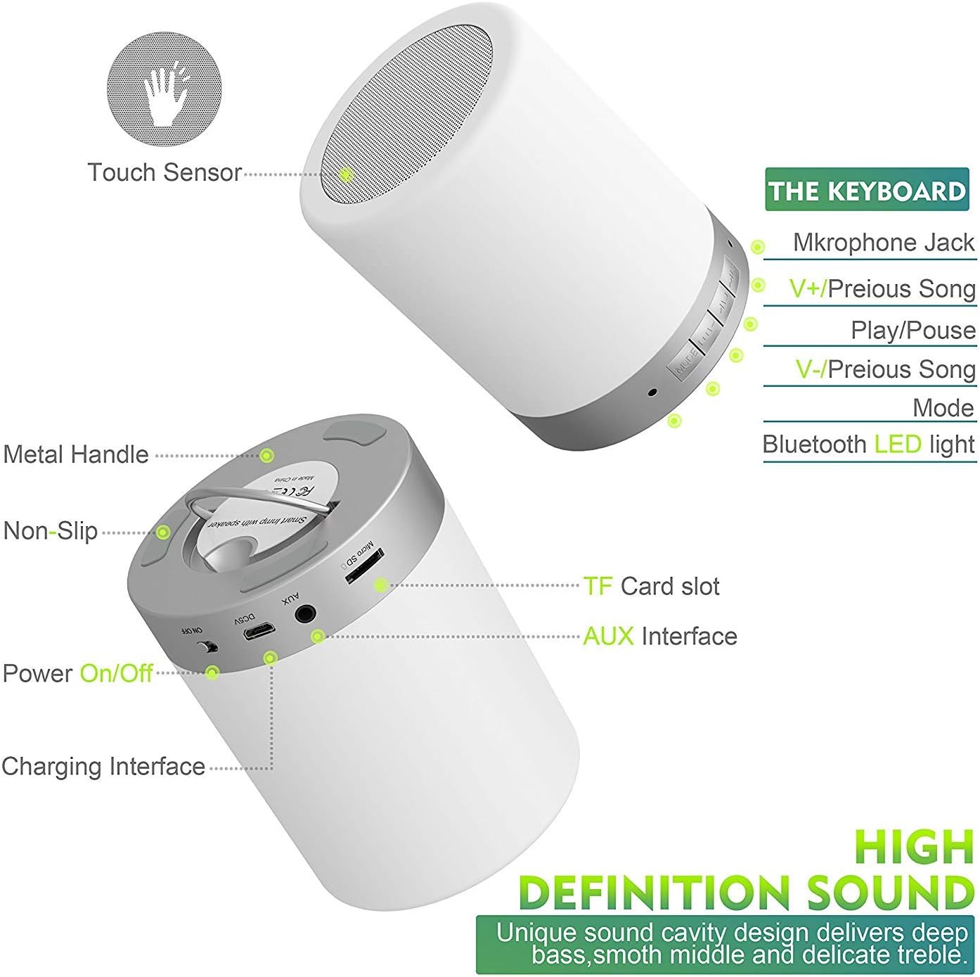 elecstars touch bedside lamp