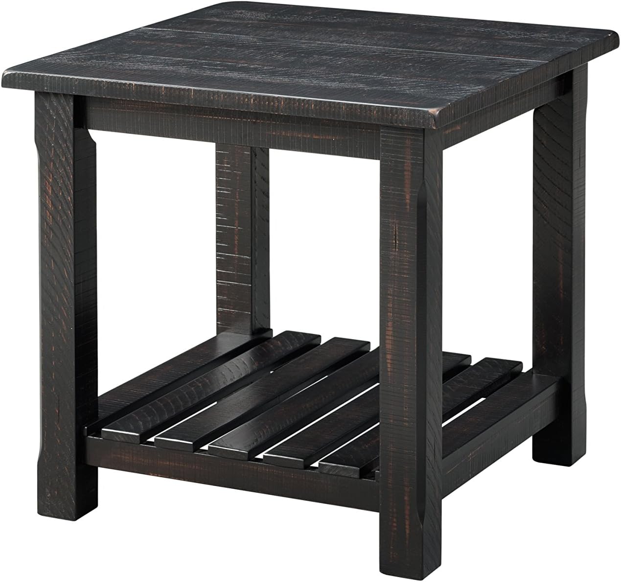 Best rustic black end table
