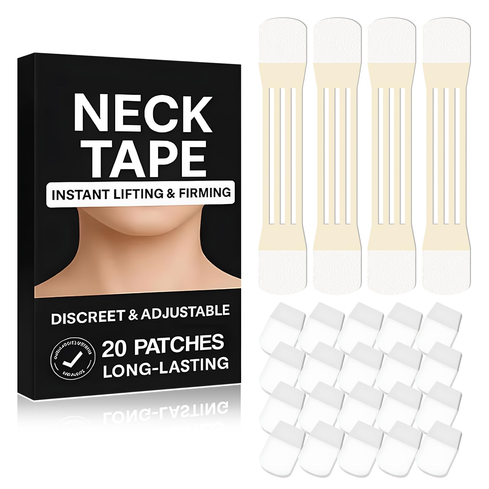 Photo 1 of
***Factory Seal****
Luvandier Celestica Neck Tape, Celestica Instant Neck Tape Lifting Invisible, Firming and Lifting Tools for Necks Jaw Sagging Skin (4Tapes + 20Patches)
