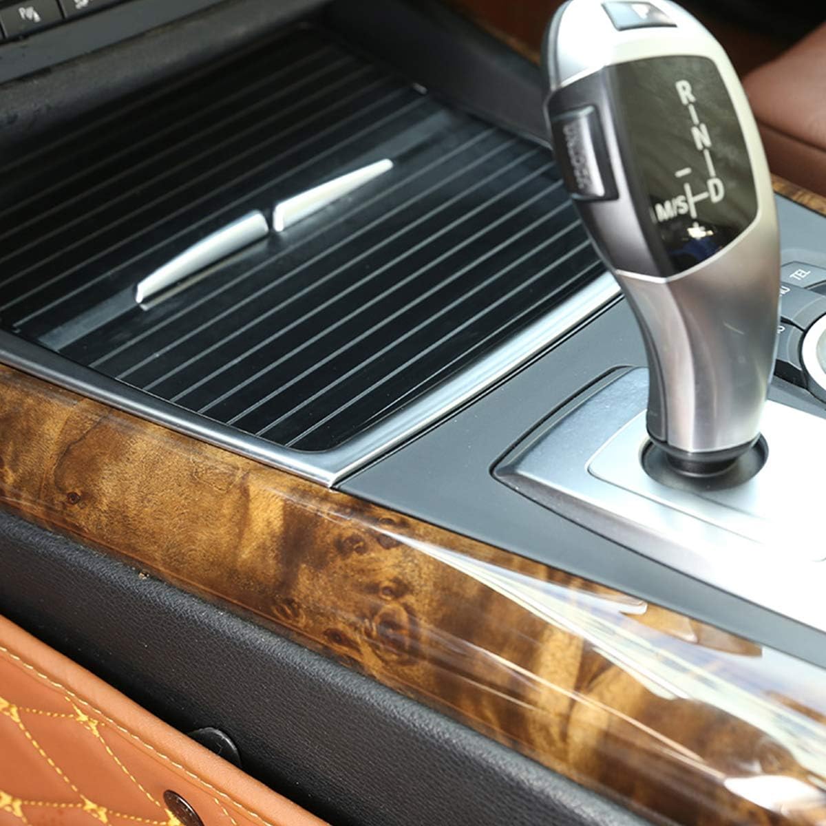 Silver Interior Center Console Cup Holder Trim For BMW X5 E70 X6 E71