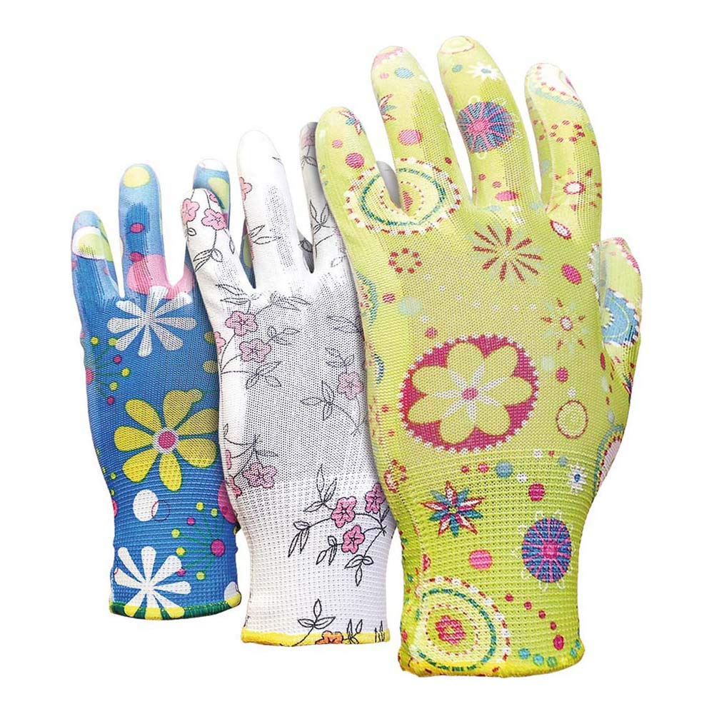 Reis Rgarden-Pu_9 Protective Gloves, Mix Of COLOURS, 9 Size, Pack of 12