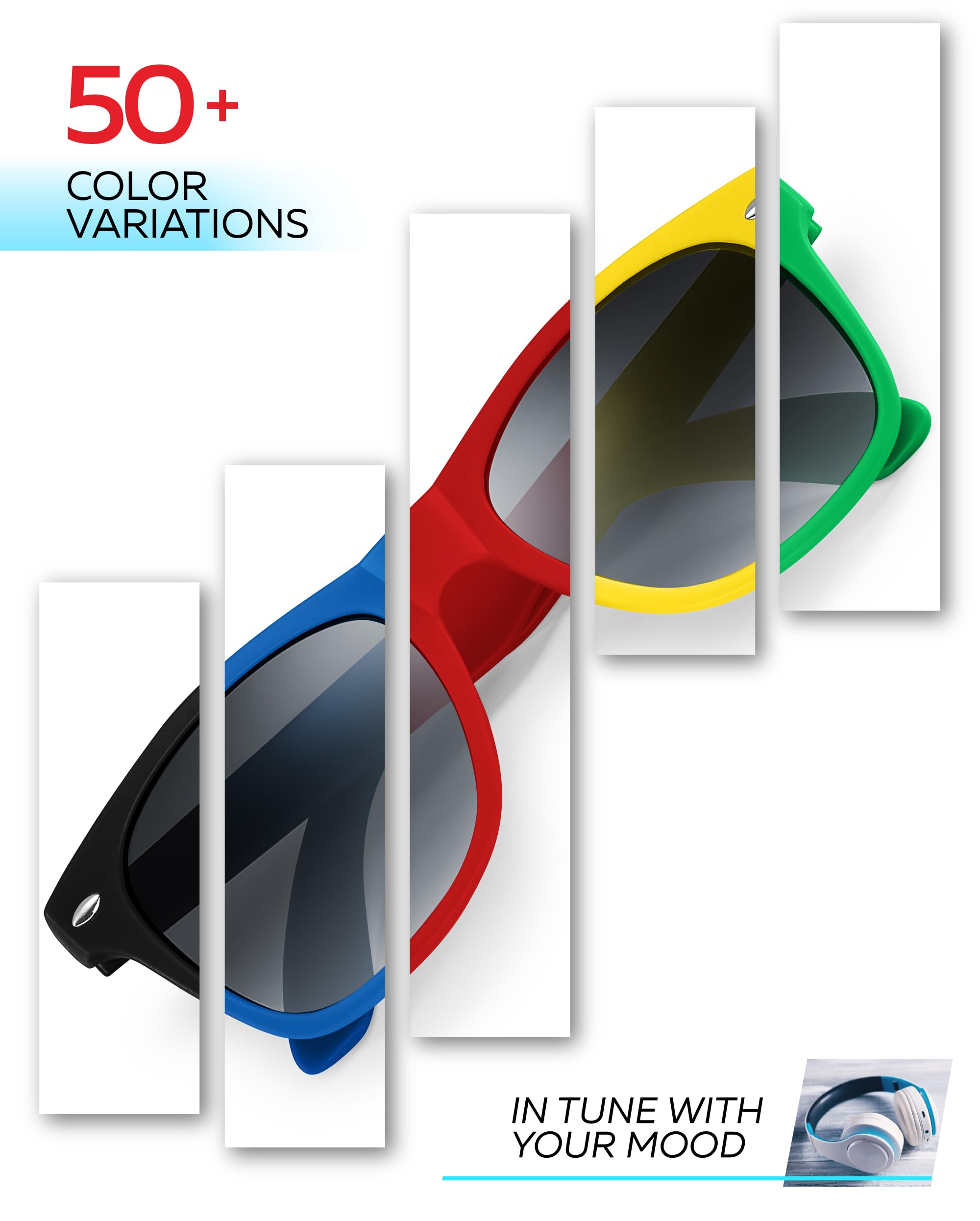 Retro Rewind Kids Sunglasses for Boys Girls Age 3-12 - Shatterproof UV400 Toddler Children Sun Glasses