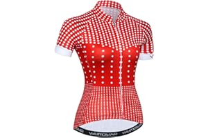 PSPORT JPOJPO Women's Cycling Jersey Sleeveless Short&Long Sleeve Bike Shirt Half Zipper Road Bicycle Biking Tops CF3