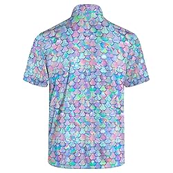Xdceu Golf Polos for Men - Funny Golf Shirts Print