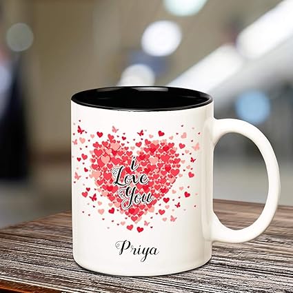 Buy Huppme I Love You Priya Romantic Coffee Name Mug 350 Ml
