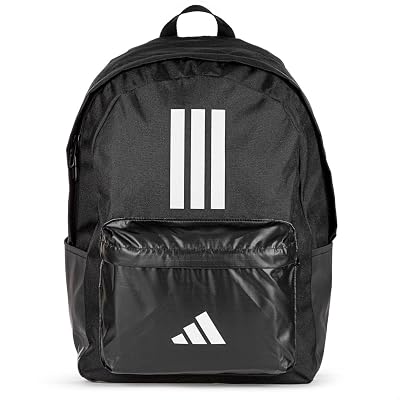 Mixte Classic Three Stripes Back To School Backpack, Black/White, One Size