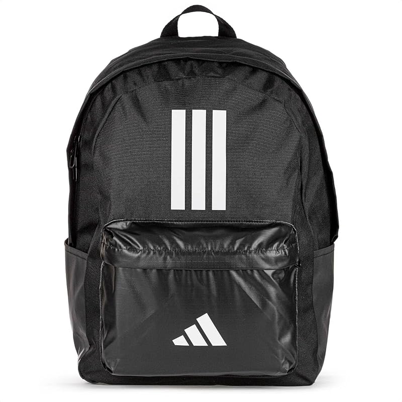 Mixte Classic Three Stripes Back To School Backpack, Black/White, One Size — photo 1 sur 8