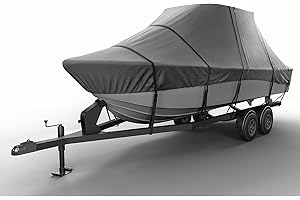 Seal Skin Covers T-Top Boat Cover, Waterproof & Heavy-Duty Cover for Center Console Boats, Fits 32' L & 120" W, UV & Fade Resistant, Secure Fit with Straps for All-Weather Protection