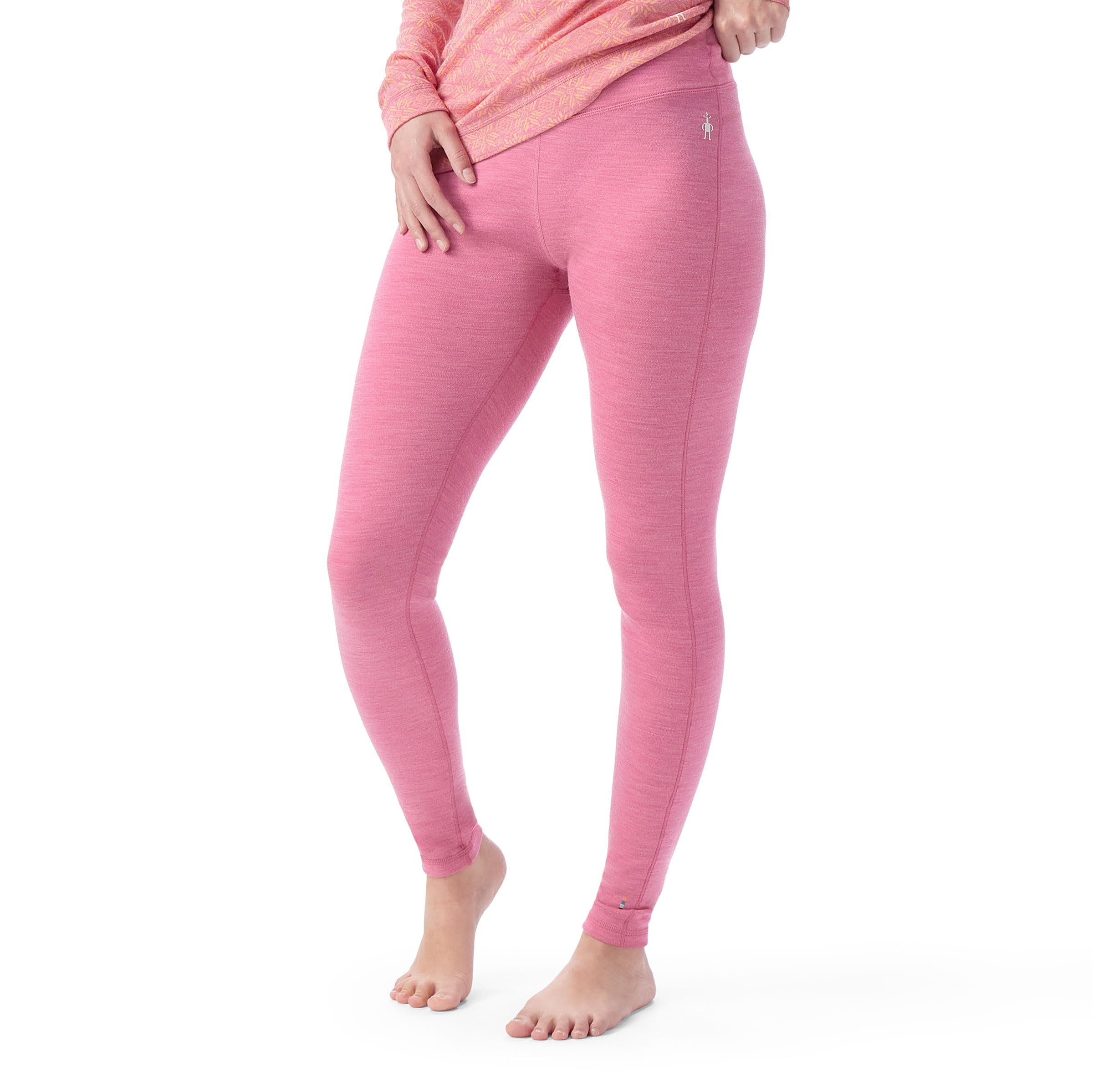 SmartWool Women's Classic Thermal Merino Base Layer Bottom Garden Pink Heather Medium 30.5 Image
