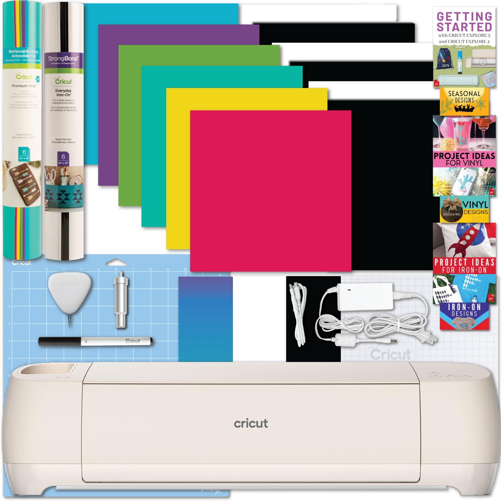 Cricut Explore 4 Machine with Vinyl and Iron-On