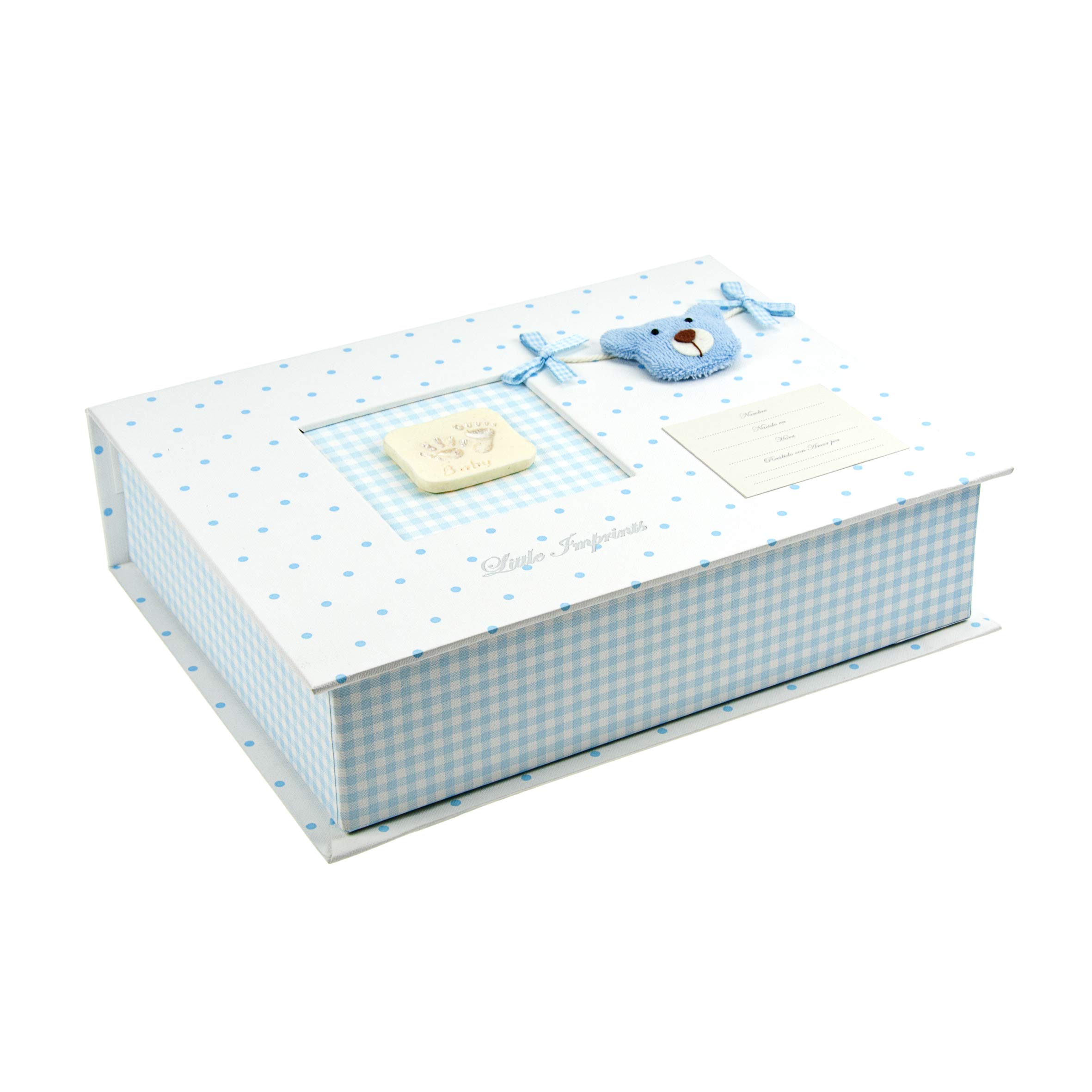 Mousehouse Gifts - Blue Baby Footprint Kit for Cherished Keepsakes, Safe Baby Imprint Set with Booties