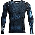 HIMIC E77C 3D Super Hero Close-Fitting Quick-Drying Elastic Sport Cosplay T-Shirt Long Sleeve