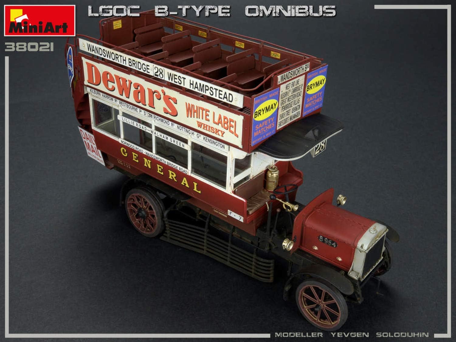 Miniart 1:35 - LGOC B-TypeLondon Omnibus, Non Lasered, Unpainted, pequeño - Image 5