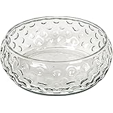 Creative Co-Op Hand-Blown Glass Inverted Hobnail Bowl, Clear