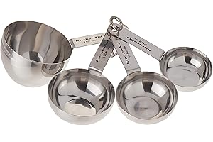 KitchenAid Kitchen Tools Set of 4 Stainless Steel Measuring Cups