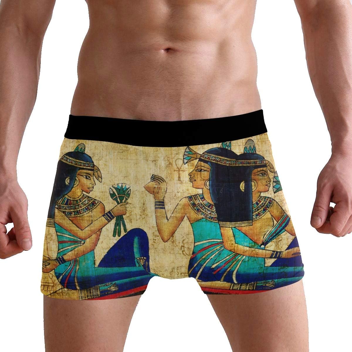 Jessgirl Open Mens Underwear S Soft Pants Sexy Ancient Egyptian Boxer