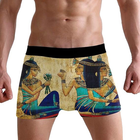 Jessgirl Open Mens Underwear S Soft Pants Sexy Ancient Egyptian Boxer