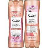 Suave Shampoo and Conditioner Set, Bonding Infusion, Restorative Treatment for Dry, Damaged Hair, 12.6 Oz Ea
