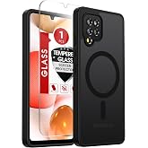 LeYi for Samsung Galaxy A42-5G Phone Case [Magnet Fit] Translucent, Black | Samsung A42 5G Phone case [Full Camera Protection] with Screen Protector, Matte Slim Protective Funda para Android Cell A 42