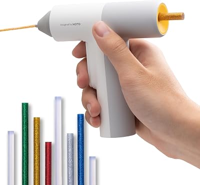 Pistola Colla a Caldo Senza Fili, Auto Erogazione, 40 Stick di Colla