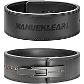 MANUEKLEAR 10mm Thick & 4inch Wide Weight Lifting Belt Lever, Lever Belt Weightlifting for Men and Women, Powerlifting Lever Gym Belt for Squat Deadlift Workout