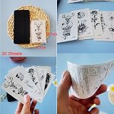 luoshaPUCY 60 Sheets Tiny Waterproof Temporary Tattoos for Men Women Arm Neck view 2