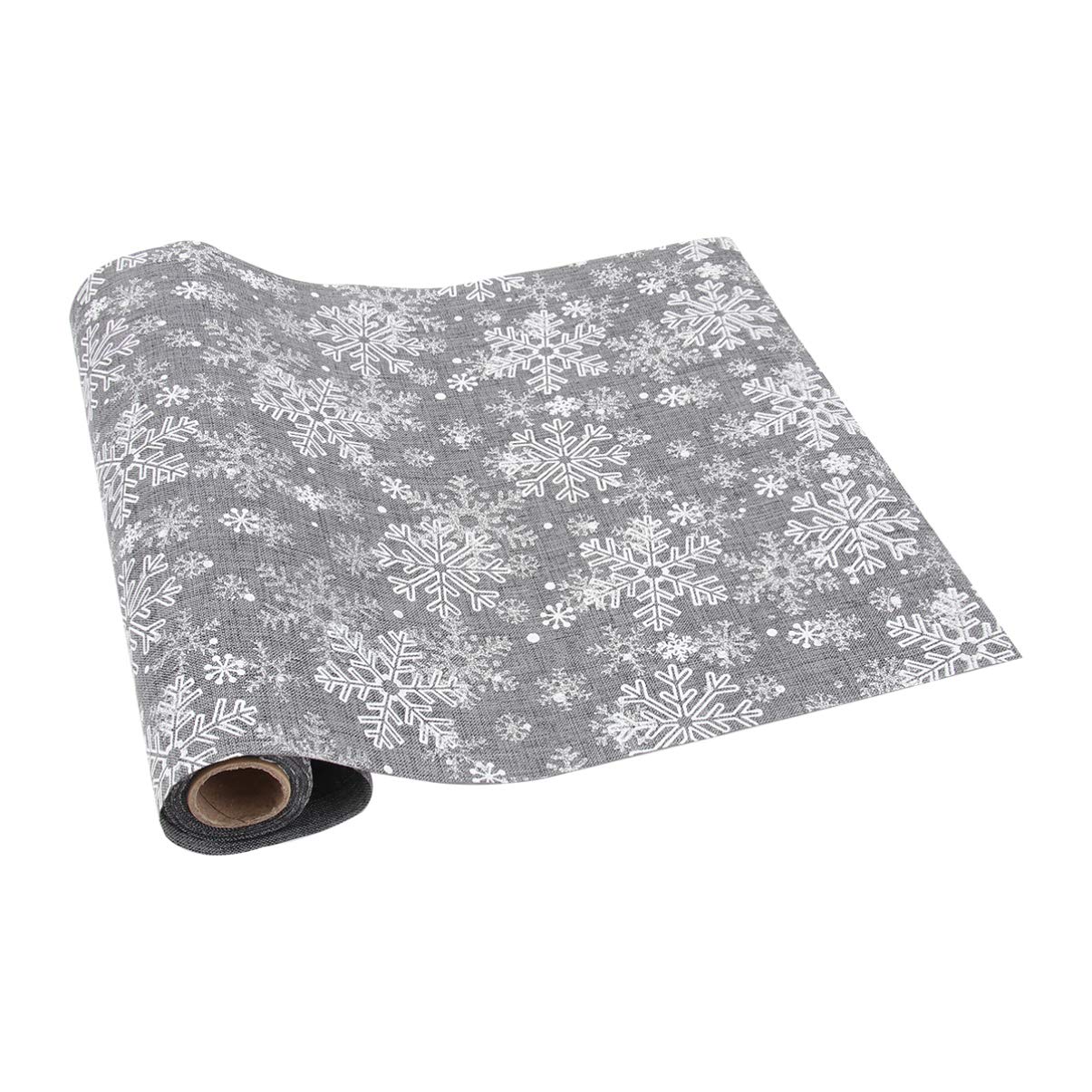 ABOOFAN Snowflake Table Runner Christmas Decorative Tablecloth Xmas Table Runner for Holiday Christmas Decoration 28x275cm