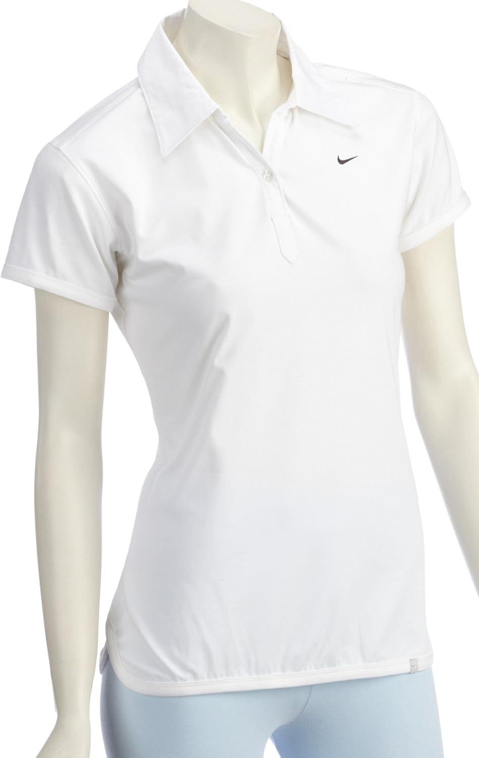 Nike Womens Short Sleeve Polo Shirt White 264127101 Large Amazon.co.uk Clothing