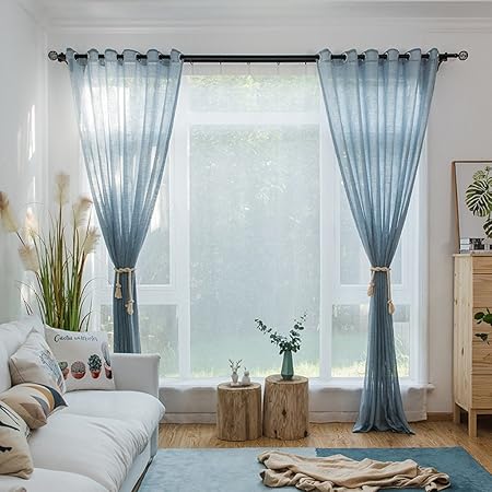 Curtain Met Love Color Imitation Yarn Yarn Dyed Screens