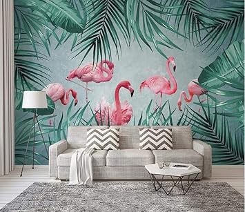 Papel Pintado 3D Papel Tapiz Nórdico moderno dibujado a mano plantas