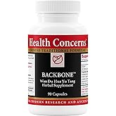 Health Concerns Backbone – Lower Back & Joint Support – Herbal Supplement for Back Discomfort, Mobility, Blood Circulation, Kidney Yang Balance, Vitality & Connective Tissue Strength – 90 Capsules