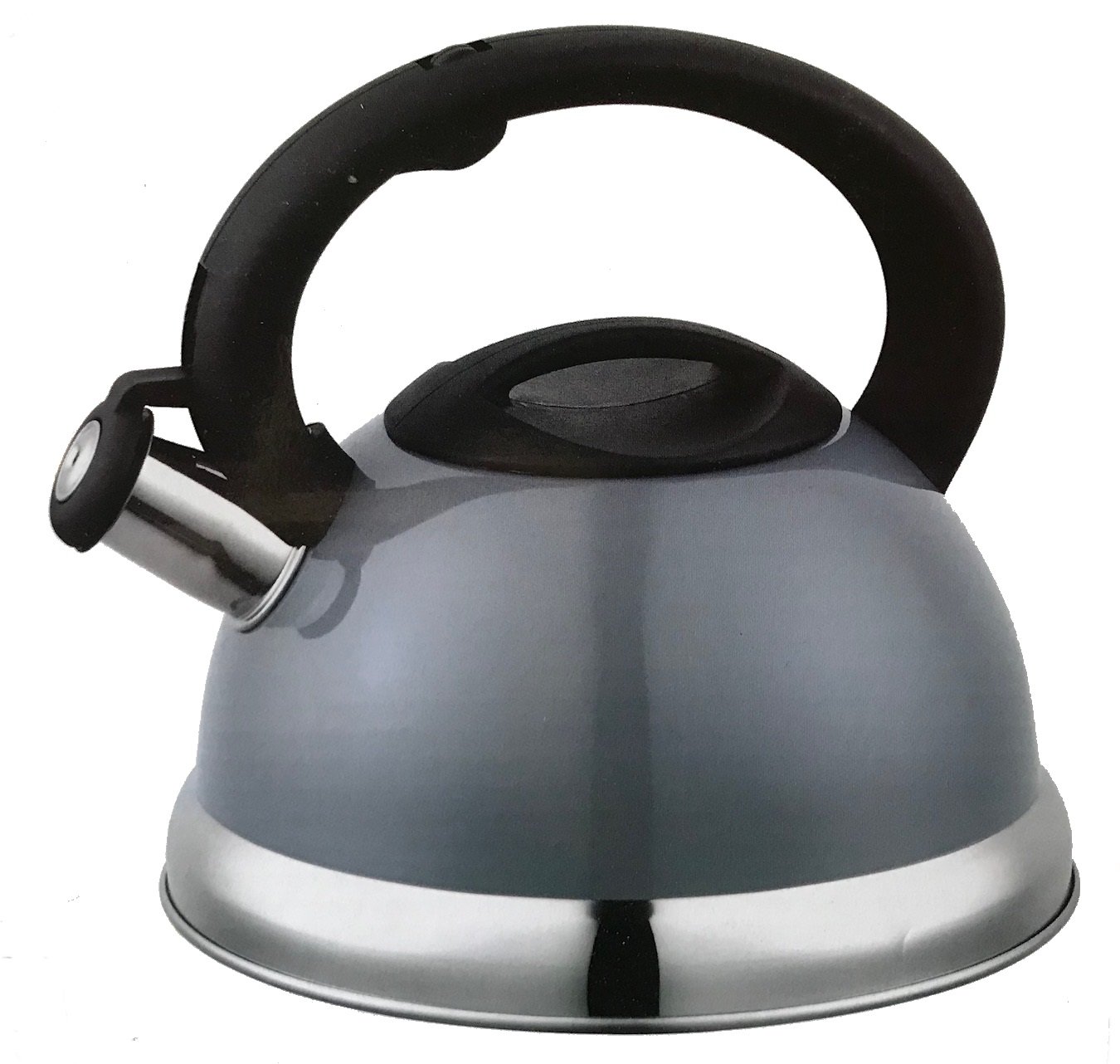 Silver And Black Red Silver 3l Whistling Kettles For Hob Gas Induction Electric Tea Kettle Non