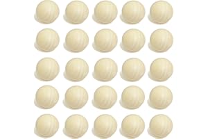 AQSXO 3/4 inch Natural Round Wooden Ball, Hardwood Balls, for Crafts and DIY Projects, Bag of 50.
