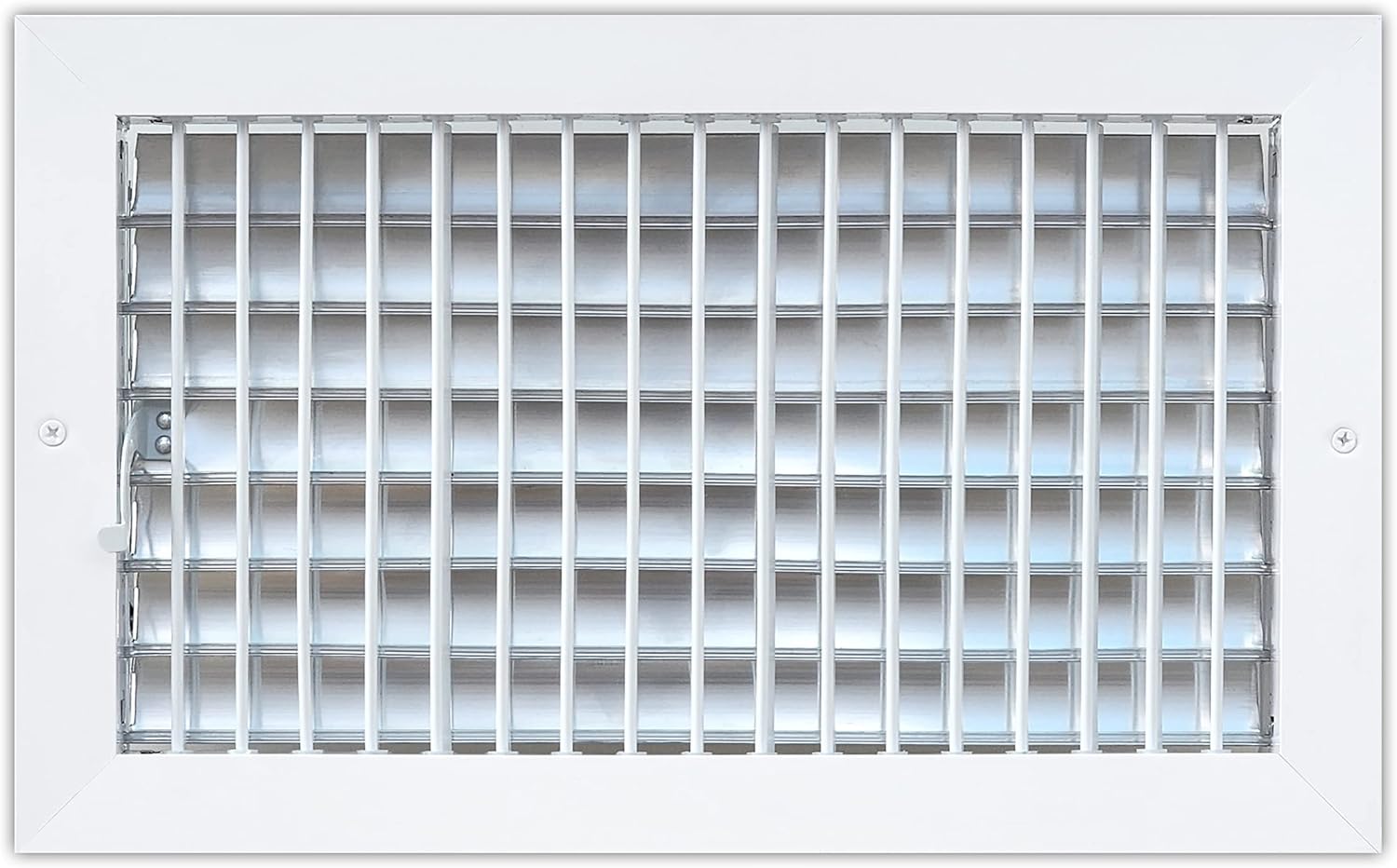 Registers, Grilles & Vents - Air 360 Air Vent Covers Wall AC Grille – Premium 14 x 8 Inch Register Vent Cover – Durable Rustproof Aluminum Wall Vent – Multi-Shutter Damper – Individually Adjustable Front Blades, White