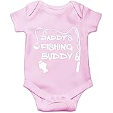 CBTwear Daddy's Fishing Buddy - Baby Clothes - Funny Newborn Bodysuit Outfits for Boys and Girls