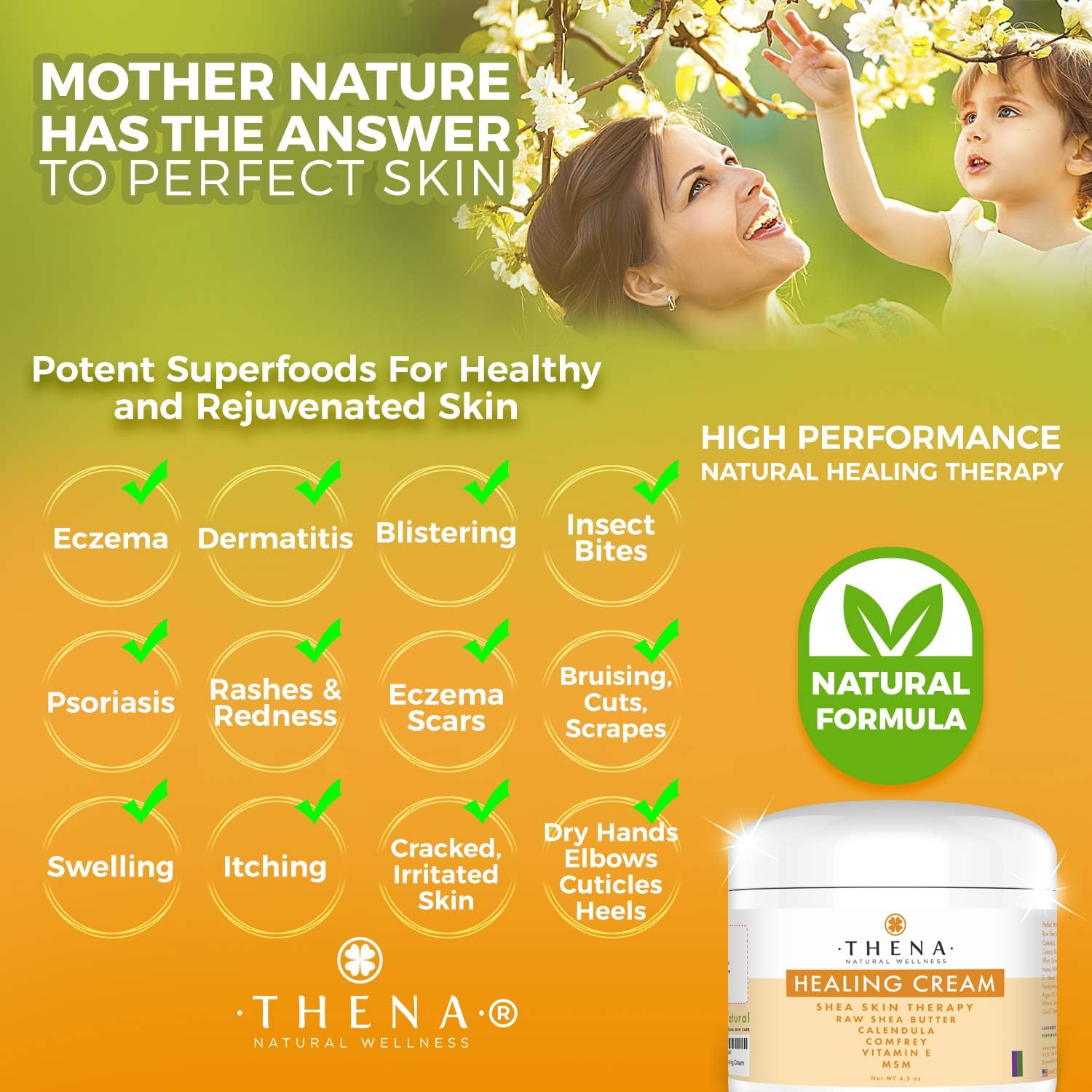 Best Healing Cream & Lotion For Eczema Psoriasis Dry Itchy Skin Rosacea Rashes Anti Itch Relief Seborrheic Dermatitis Scalp Treatment Natural Organic Moisturizer Moisturizing Ointment Face Body Hands: Health & Personal Care