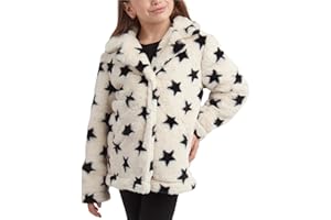 URBAN REPUBLIC Girls' Jacket- Long-Length Plush Faux Fur Teddy Overcoat