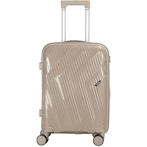AGVOTK 20 Inch Carry On Luggage with TSA Lock Airline Approved Hardside Suitcase with Spinner Wheels Anti-Burst Zipper Telesc