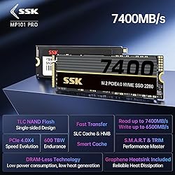 SSK M.2 NVMe SSD 1TB, PCIe Gen 4.0 x4 M.2 2280 SSD