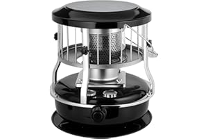 2-in-1 Kerosene Heater & Stove, 9000 BTU Non-Electric Portable Radiant Heater for Indoor/Outdoor, 4.5L Fuel Capacity with 21 
