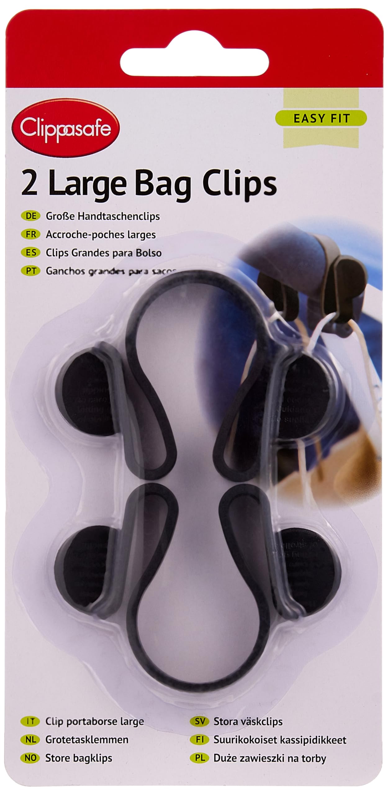 Clippasafe Pram Bag Clips - Large - 2 Pack