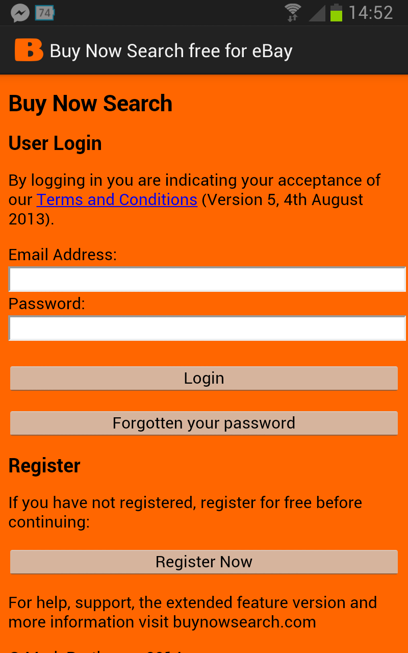 Buy Now Search Free for for Android